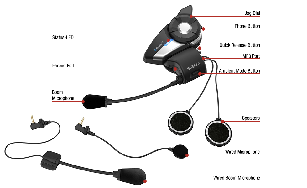 Sena 20S Evo Motorcycle Bluetooth® Communication System (Dual Pack)