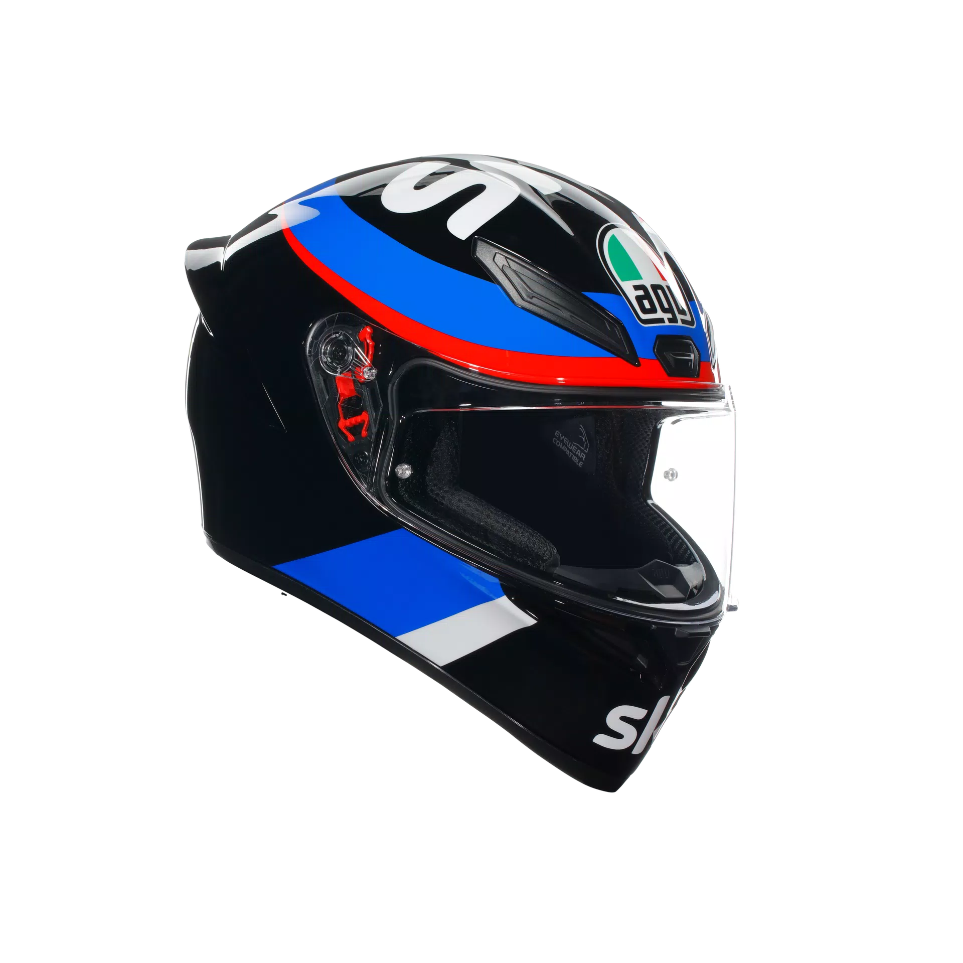 AGV K1 S Replica VR46 Sky Racing Team Helmet (Asian fit) FREE SENA E30 INTERCOM & HEVIK HELMET BAG