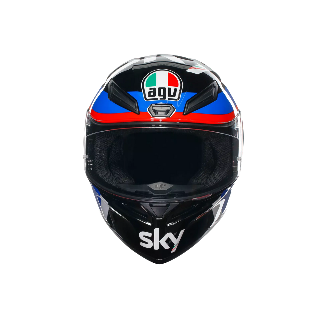 AGV K1 S Replica VR46 Sky Racing Team Helmet (Asian fit) FREE SENA E30 INTERCOM & HEVIK HELMET BAG