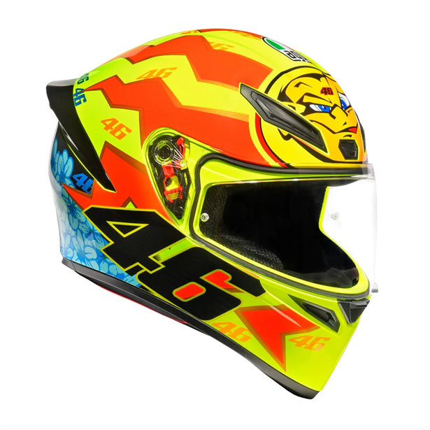 2001 agv helmet AGV K1 S Top Rossi 2001 Helmet (Asian fit) FREE HEVIK HELMET BAG – Singapore Racing World