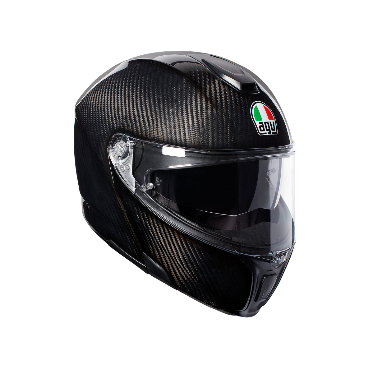 agv full face helmet malaysia K7 Taurax - Black/Red with Aero Spoiler and Ultravision visor Full-face, Modular and Jet Motorcycle