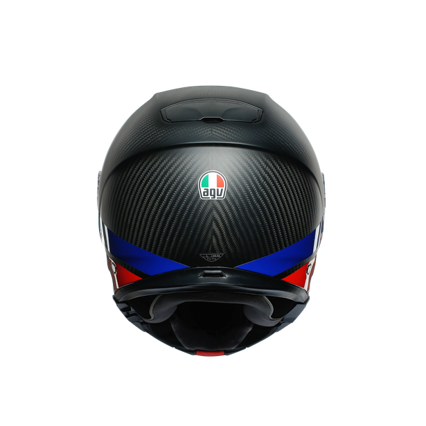 AGV Sportmodular Layer Carbon Red Blue Helmet Asian fit (FREE HEVIK HELMET BAG)