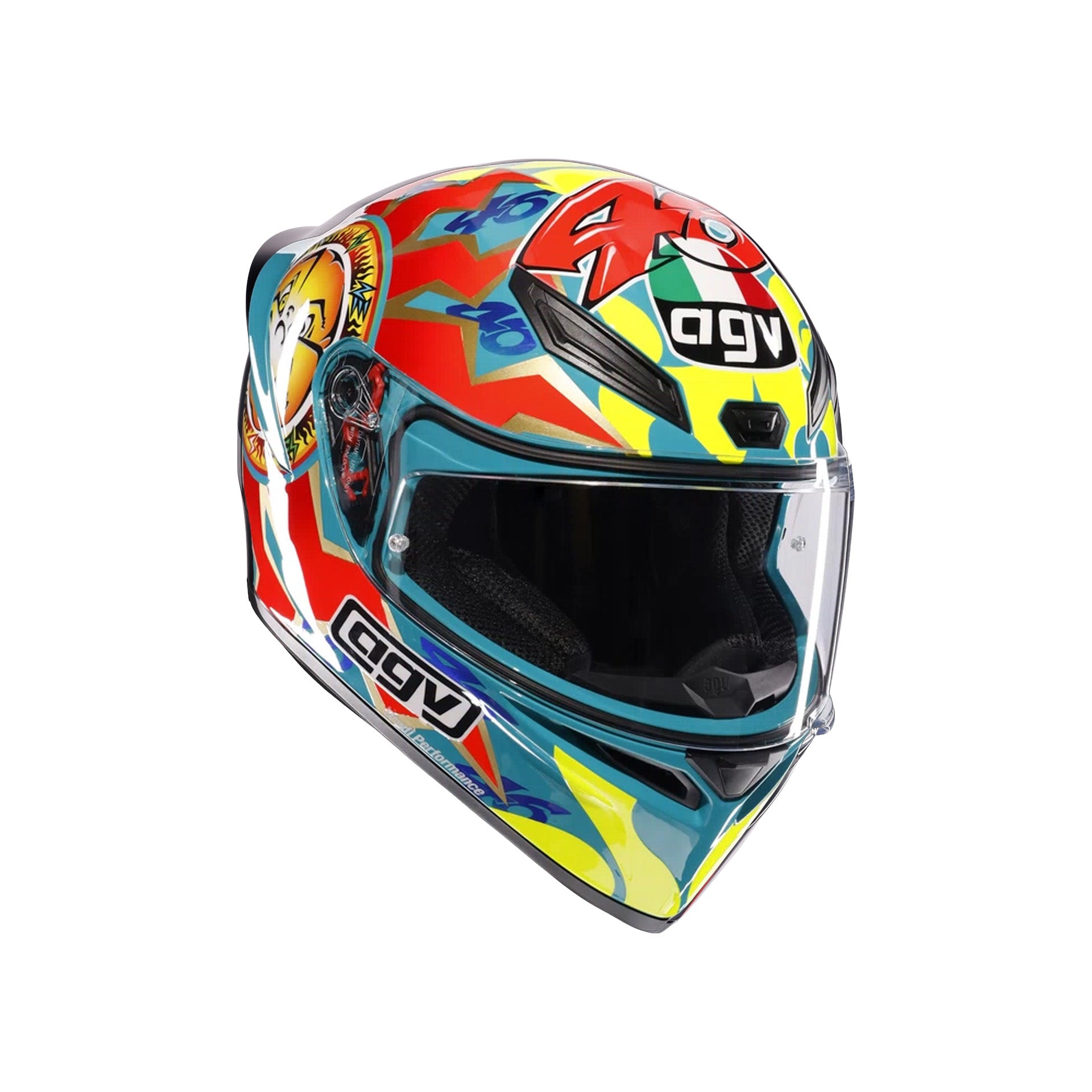 AGV K1 S Top Rossi Mugello 1999 Helmet (Asian fit) FREE HEVIK