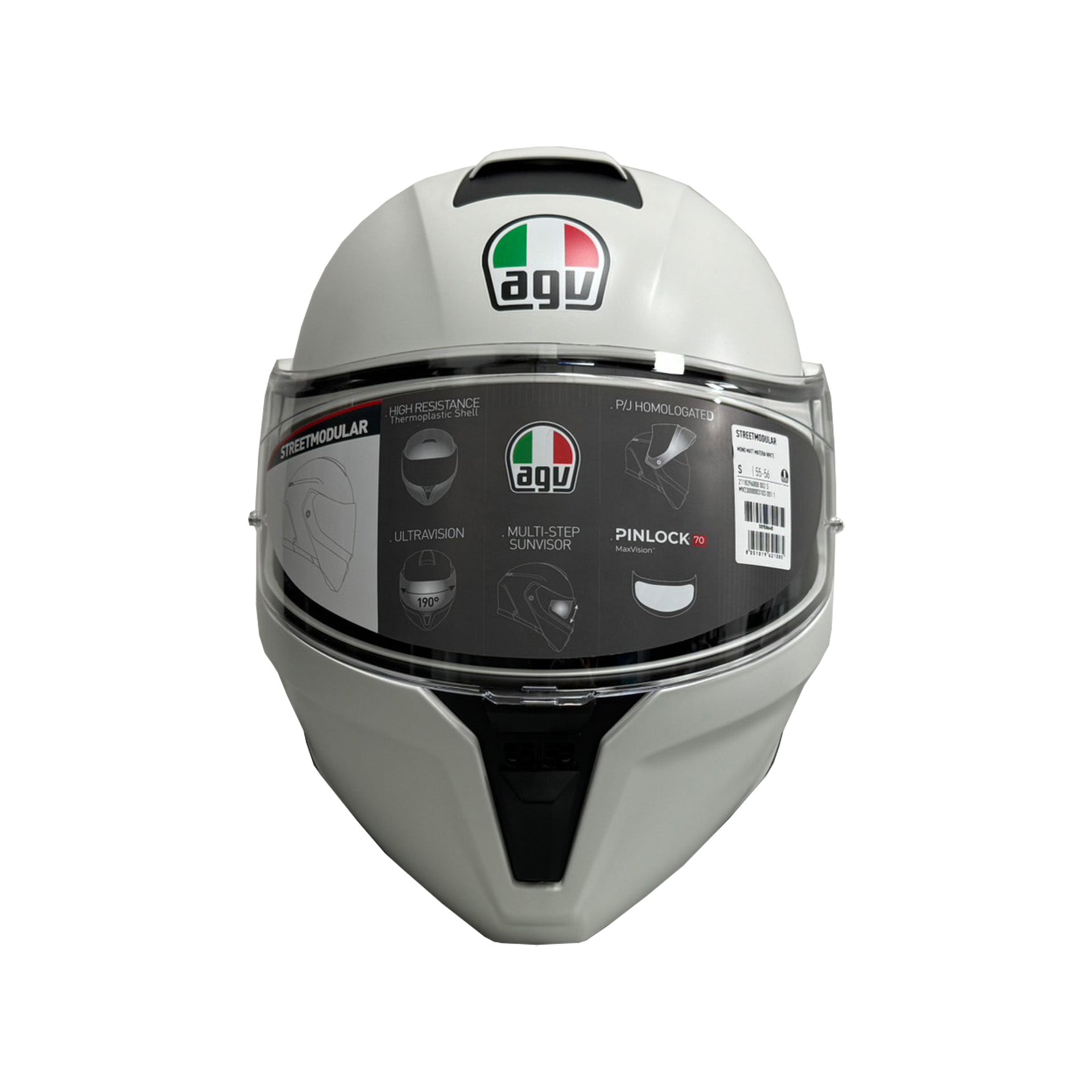 AGV Streetmodular Solid Helmet (Asian fit) FREE HEVIK HELMET BAG