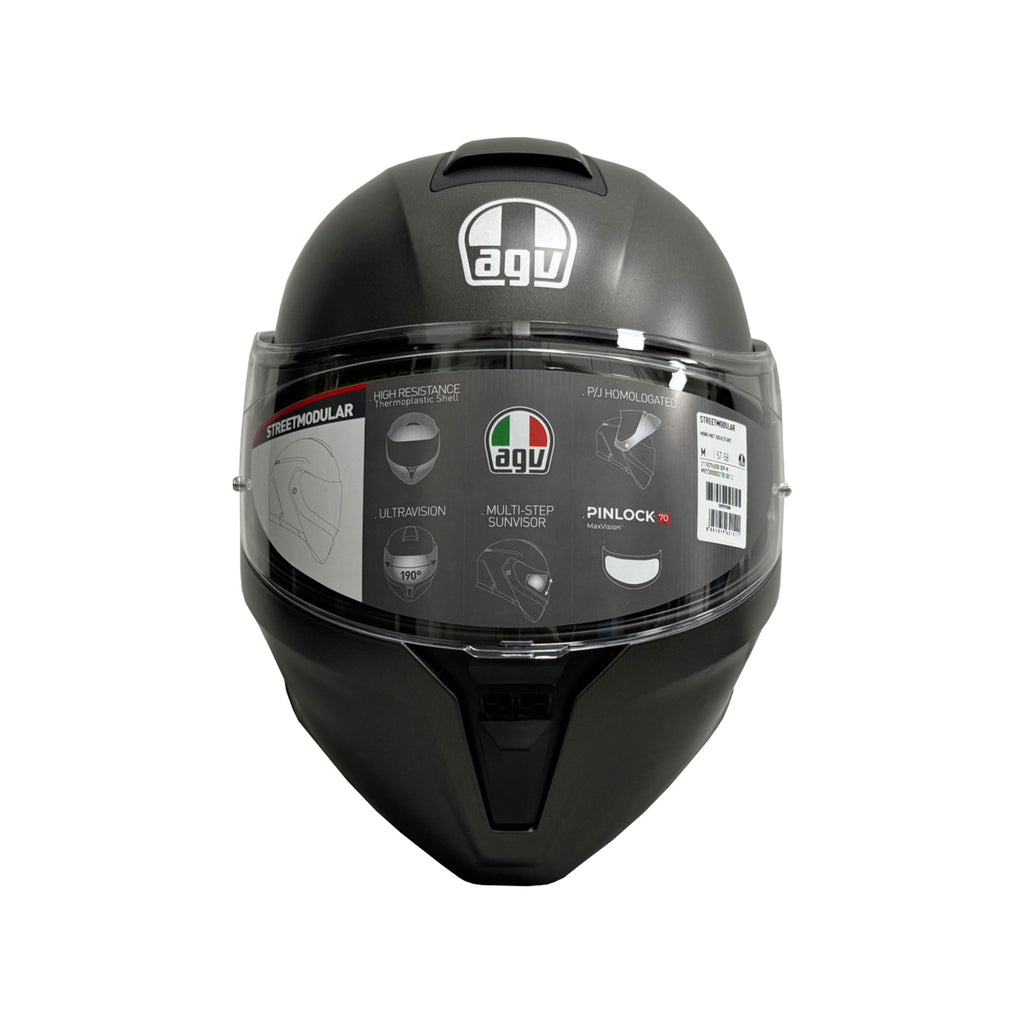 AGV Streetmodular Solid Helmet (Asian fit) FREE SENA E30 INTERCOM & HEVIK HELMET BAG