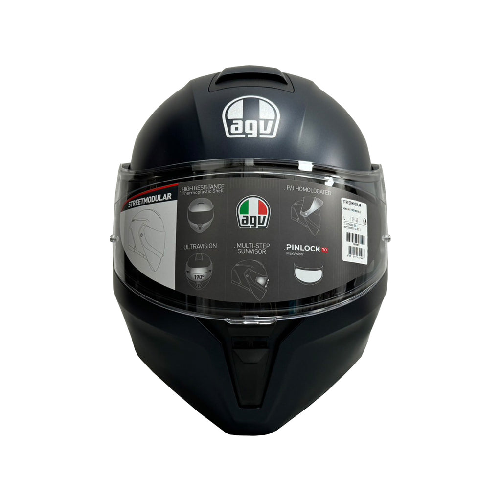 AGV Streetmodular Solid Helmet (Asian fit) FREE SENA E30 INTERCOM & HEVIK HELMET BAG