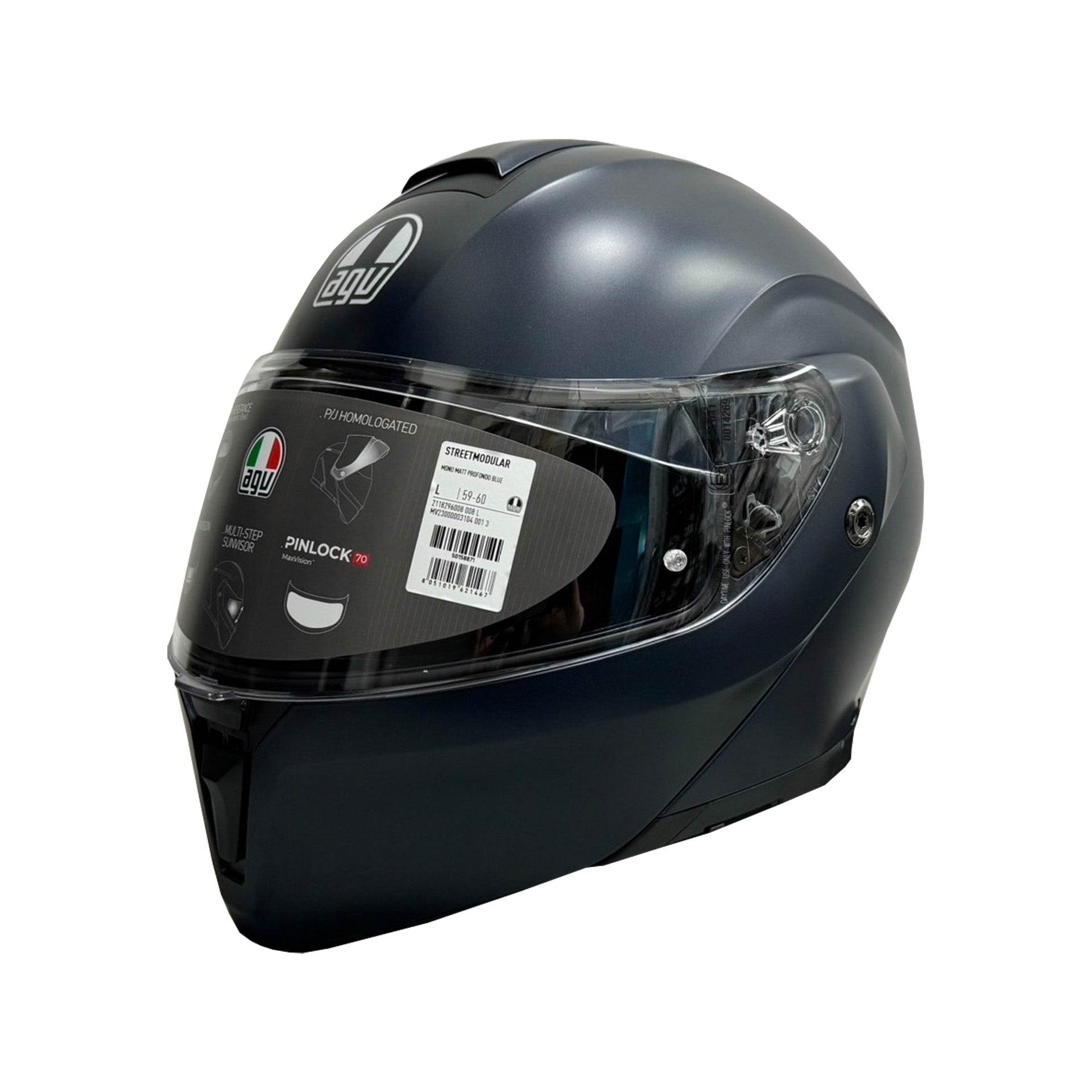 AGV Streetmodular Solid Helmet (Asian fit) FREE SENA E30 INTERCOM & HEVIK HELMET BAG