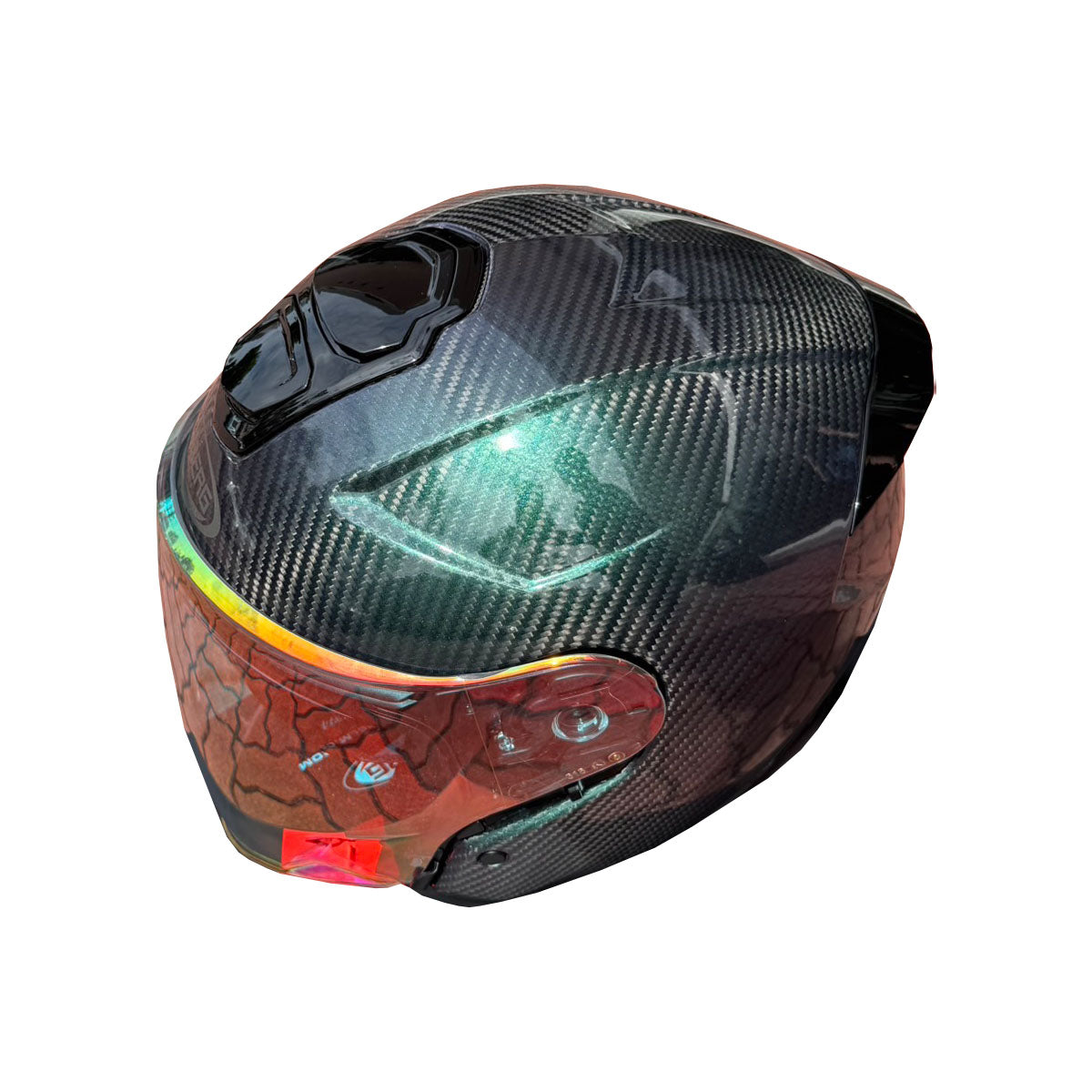 Caberg Flyon II Special Edition Carbon Iridium Helmet (FREE CABERG PREMIUM BAG + SENA E30 INTERCOM)