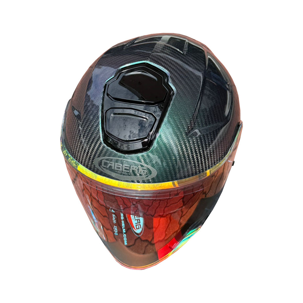 Caberg Flyon II Special Edition Carbon Iridium Helmet (FREE CABERG PREMIUM BAG + SENA E30 INTERCOM)