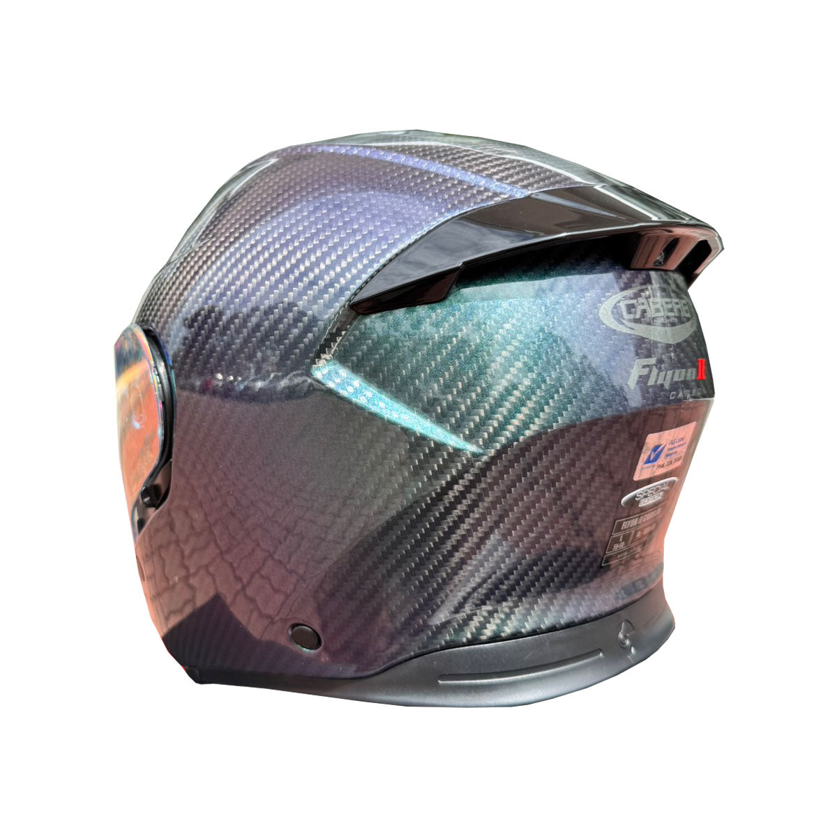 Caberg Flyon II Special Edition Carbon Iridium Helmet (FREE CABERG PREMIUM BAG + SENA E30 INTERCOM)