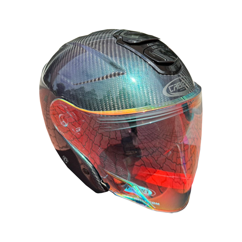 Caberg Flyon II Special Edition Carbon Iridium Helmet (FREE CABERG PREMIUM BAG + SENA E30 INTERCOM)