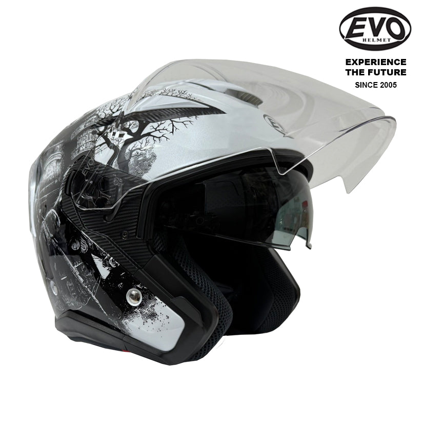 EVO RS10 Panda Helmet