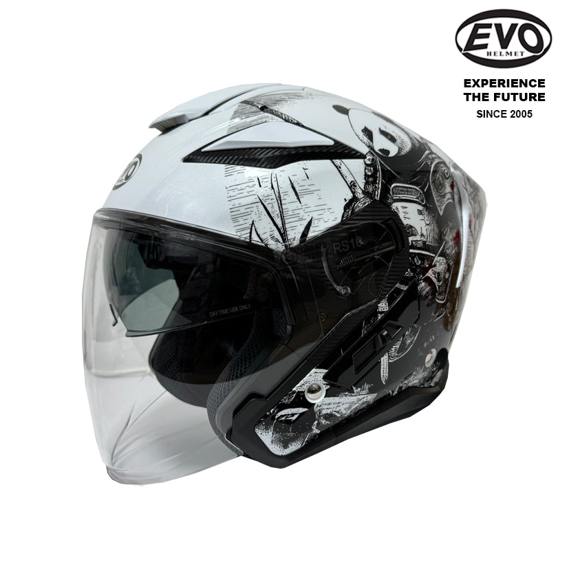 EVO RS10 Panda Helmet