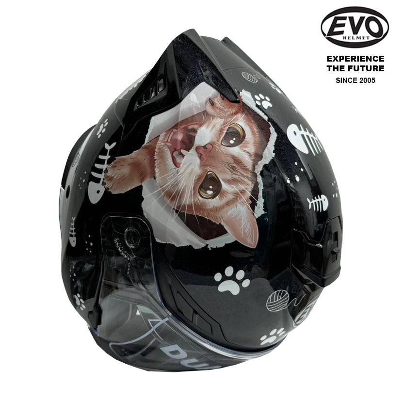 EVO RS9 Cat Helmet (FREE HEVIK HELMET BAG) – Singapore Racing World