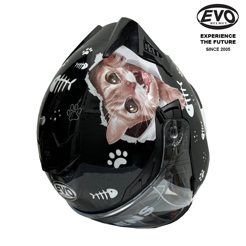 EVO RS9 Cat Helmet (FREE HEVIK HELMET BAG) – Singapore Racing World