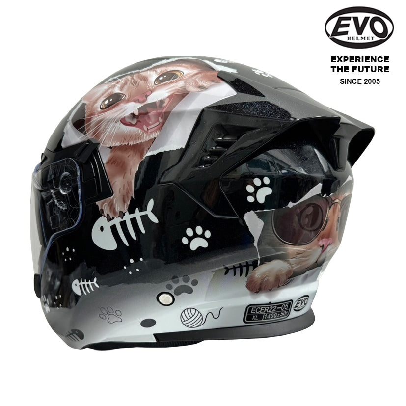 EVO RS9 Cat Helmet (FREE HEVIK HELMET BAG)