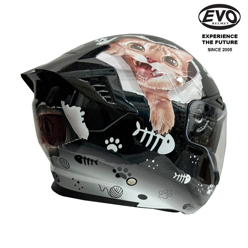 EVO RS9 Cat Helmet (FREE HEVIK HELMET BAG)