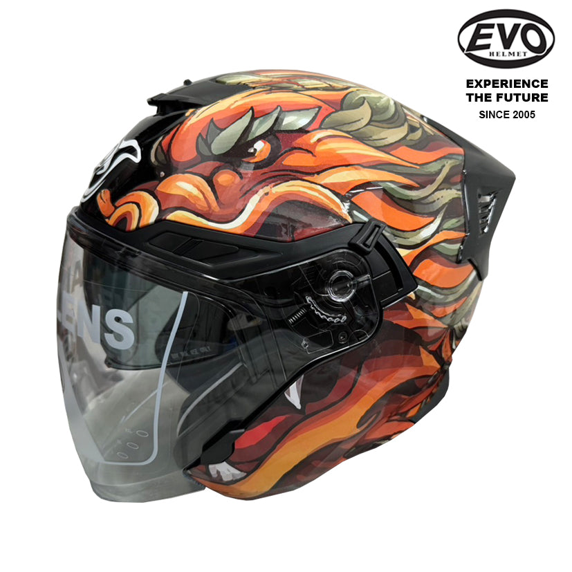 EVO RS9 Dragon Head Helmet (FREE HEVIK HELMET BAG)