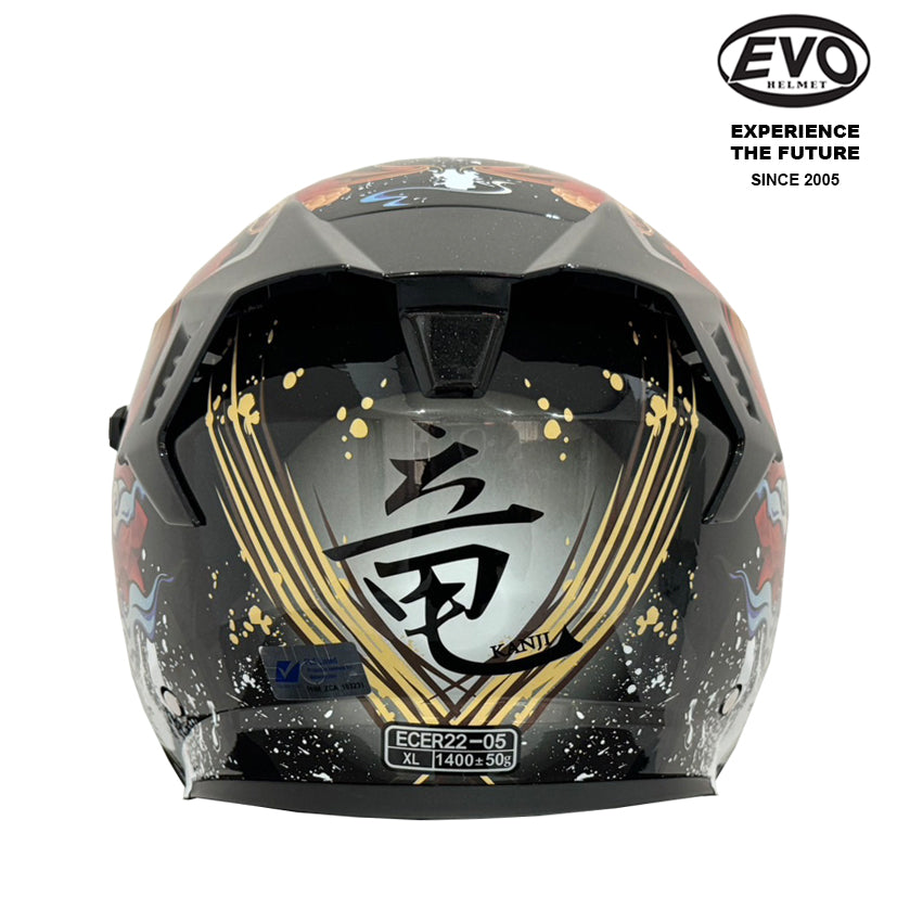 EVO RS9 Kanji Helmet (FREE HEVIK HELMET BAG)