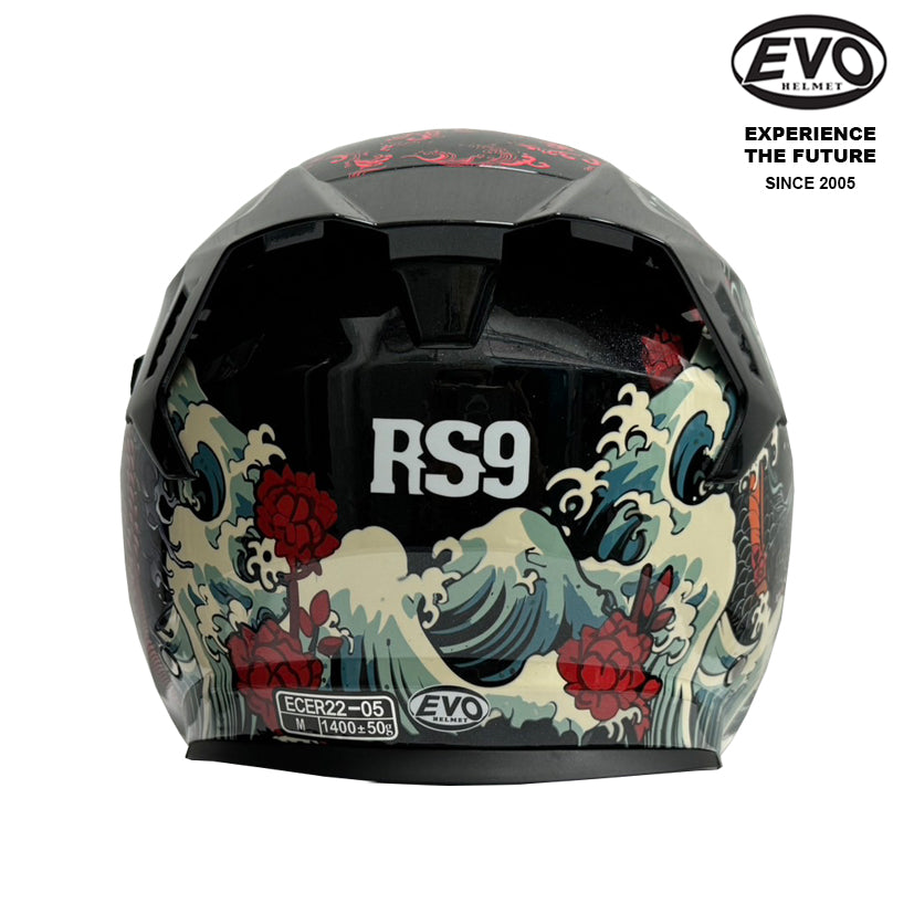 EVO RS9 Koi Dragon Helmet (FREE HEVIK HELMET BAG)