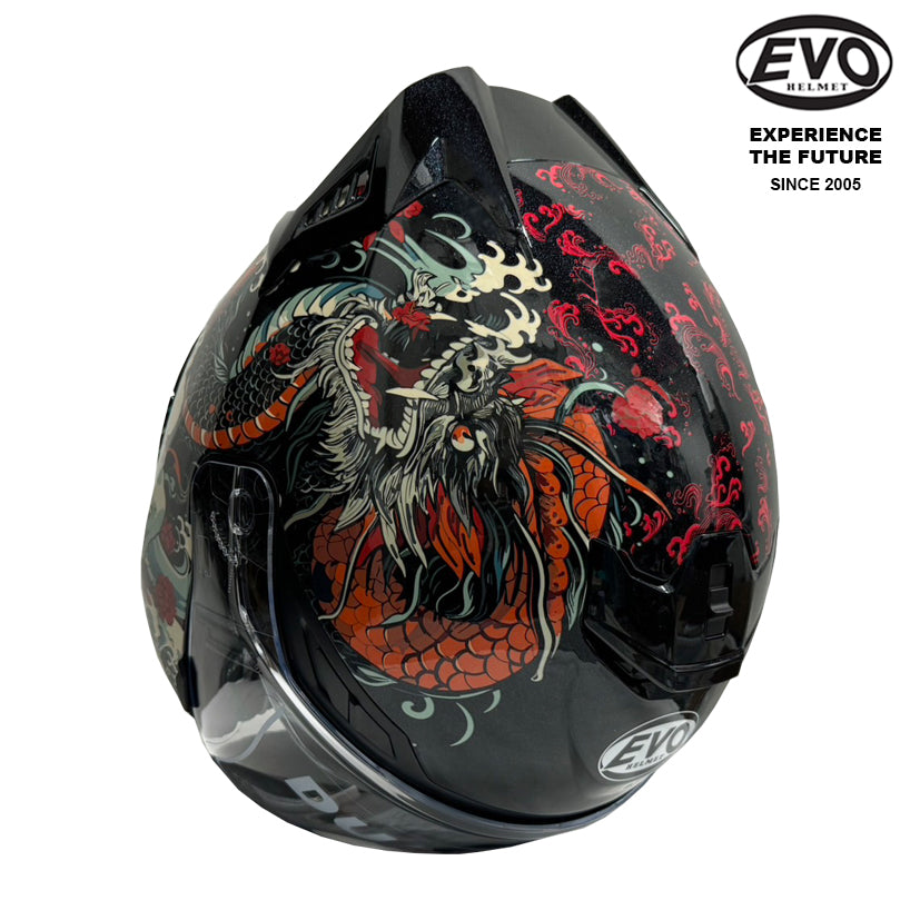 EVO RS9 Koi Dragon Helmet (FREE HEVIK HELMET BAG)