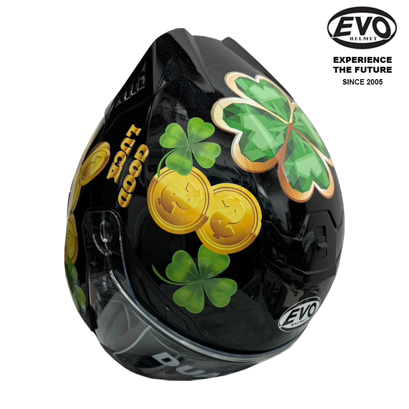 EVO RS9 Lucky Clover Helmet (FREE HEVIK HELMET BAG)