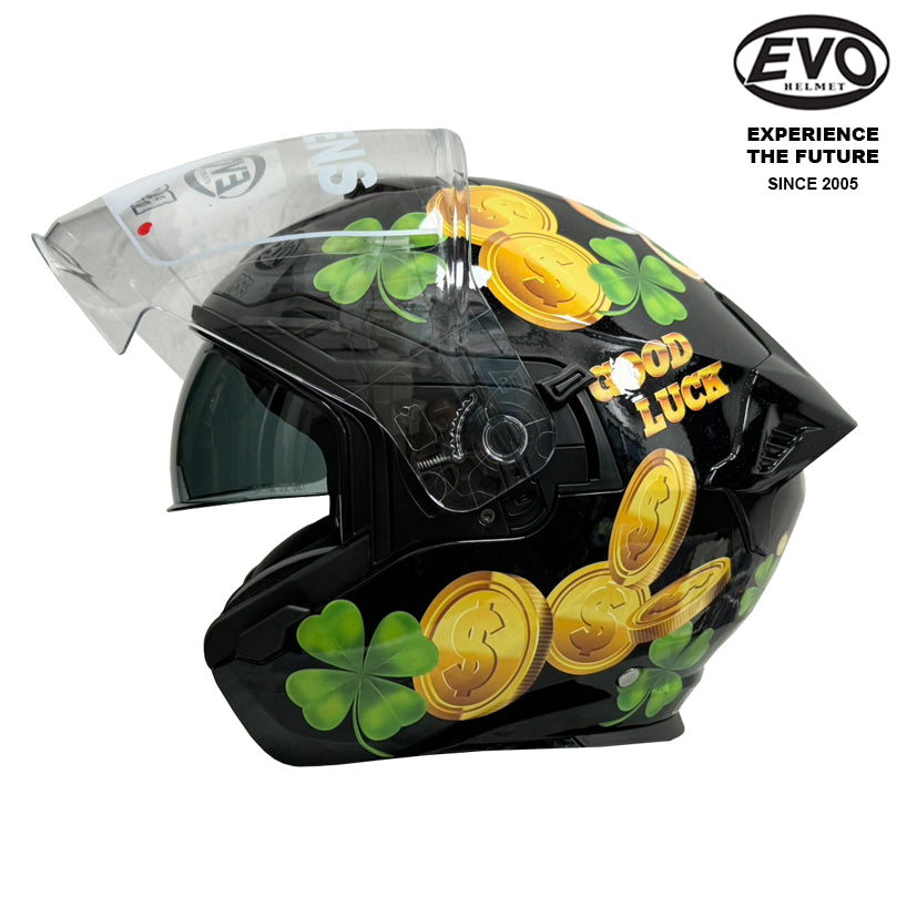 EVO RS9 Lucky Clover Helmet (FREE HEVIK HELMET BAG)