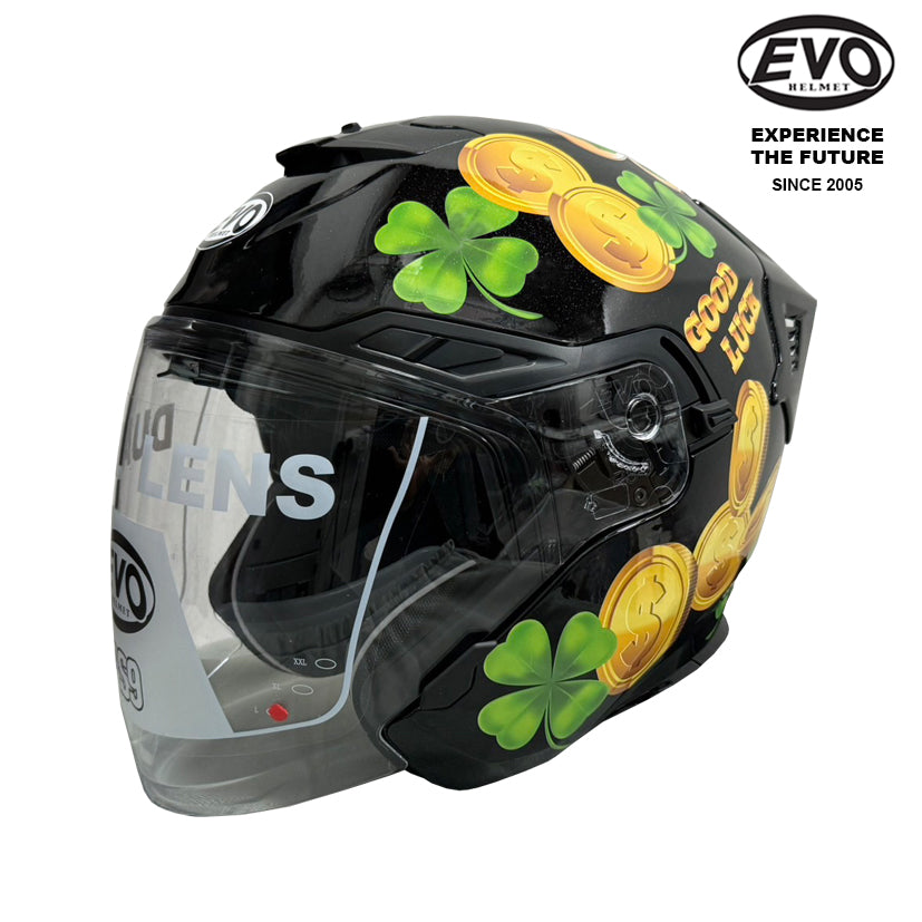 EVO RS9 Lucky Clover Helmet (FREE HEVIK HELMET BAG)