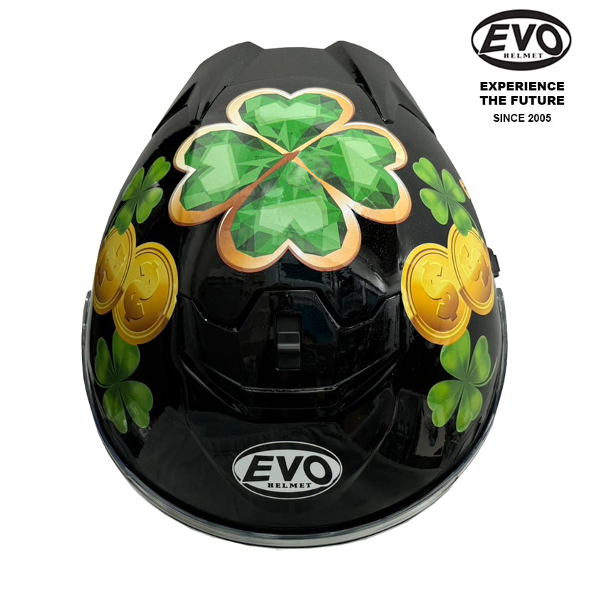 EVO RS9 Lucky Clover Helmet (FREE HEVIK HELMET BAG)
