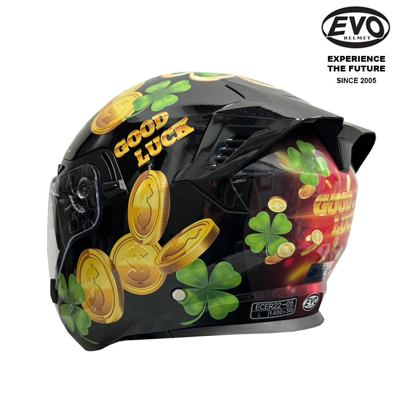 EVO RS9 Lucky Clover Helmet (FREE HEVIK HELMET BAG)