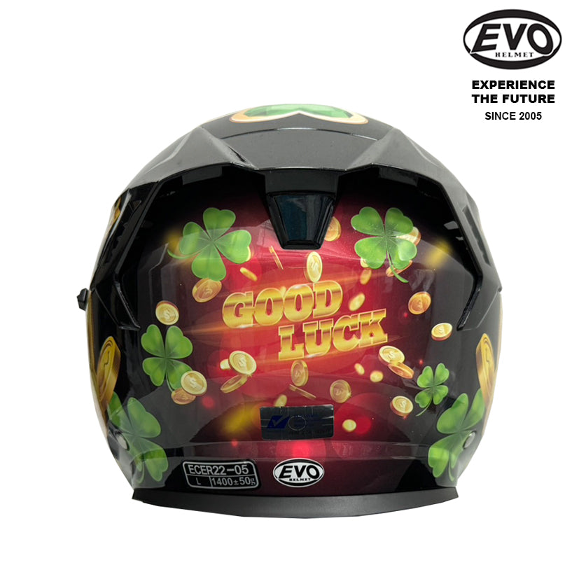 EVO RS9 Lucky Clover Helmet (FREE HEVIK HELMET BAG)