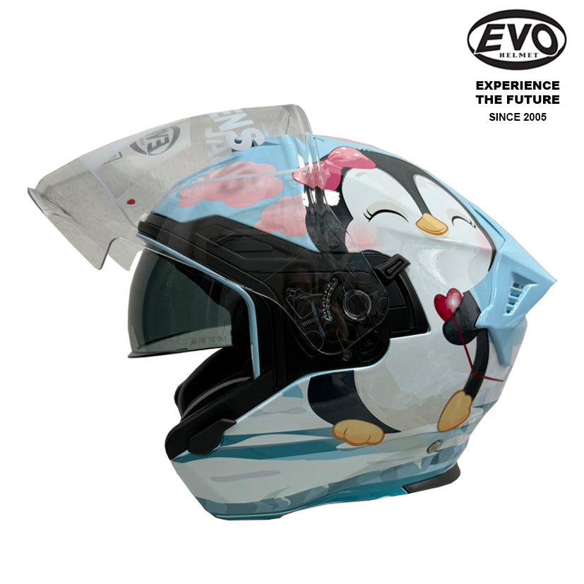 EVO RS9 Penguins Helmet (FREE HEVIK HELMET BAG)