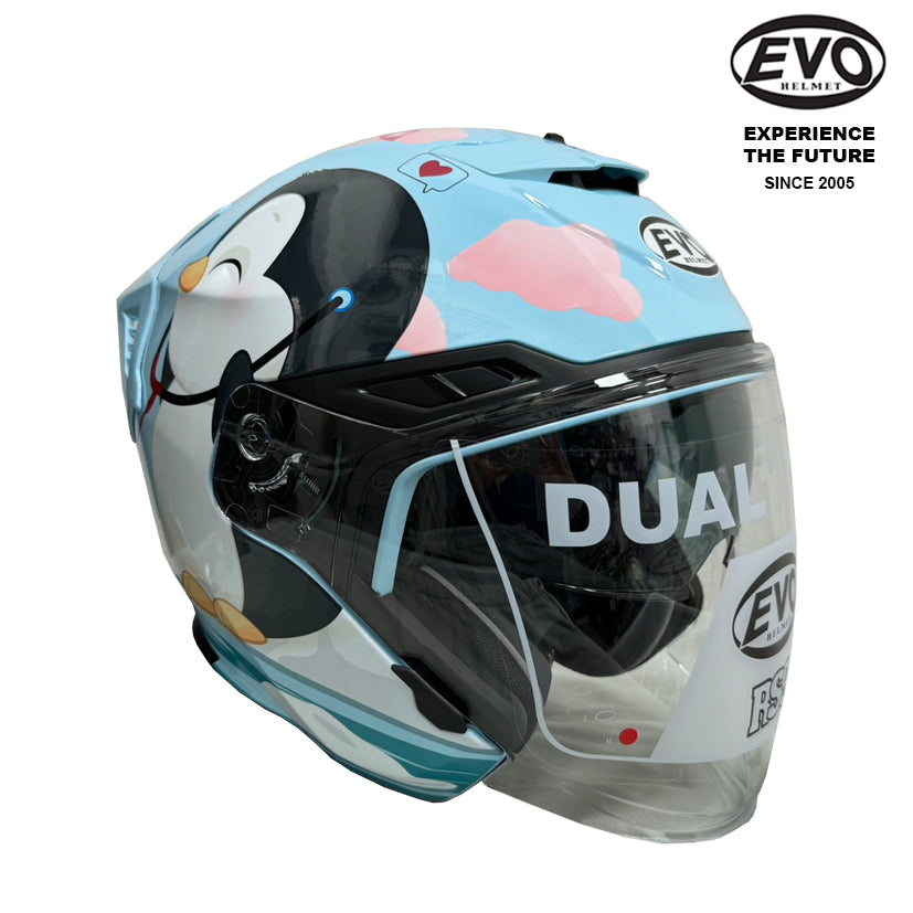 EVO RS9 Penguins Helmet (FREE HEVIK HELMET BAG)