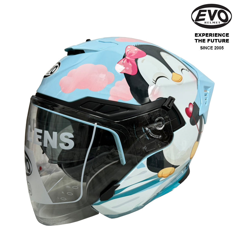 EVO RS9 Penguins Helmet (FREE HEVIK HELMET BAG)