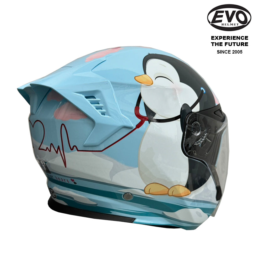 EVO RS9 Penguins Helmet (FREE HEVIK HELMET BAG)