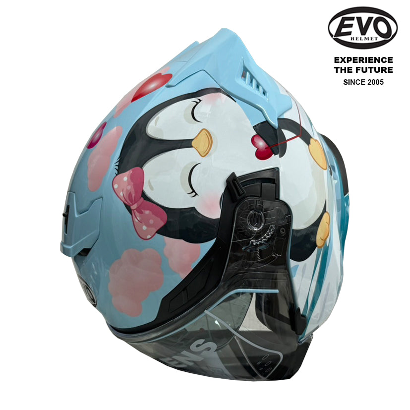 EVO RS9 Penguins Helmet (FREE HEVIK HELMET BAG)