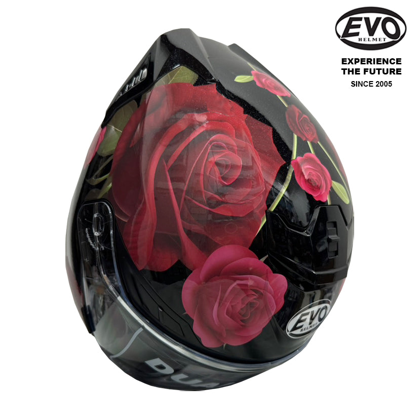 EVO RS9 Roses Helmet (FREE HEVIK HELMET BAG)