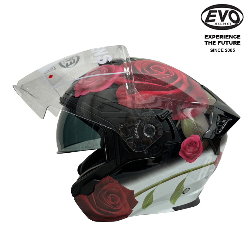 EVO RS9 Roses Helmet (FREE HEVIK HELMET BAG)