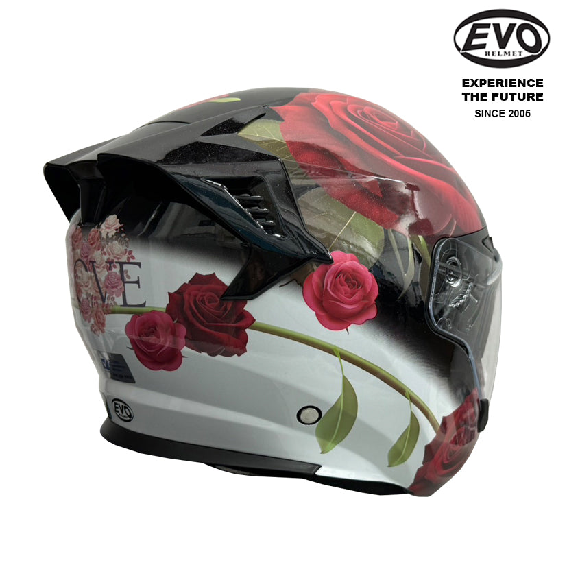EVO RS9 Roses Helmet (FREE HEVIK HELMET BAG)
