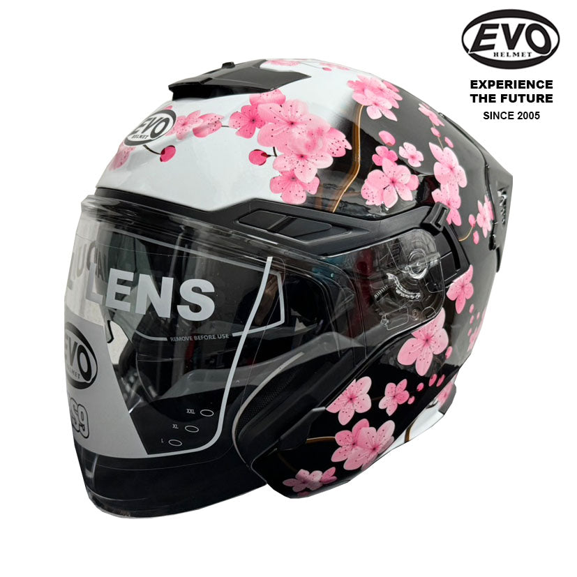 EVO RS9 Sakura Helmet (FREE HEVIK HELMET BAG) – Singapore Racing World