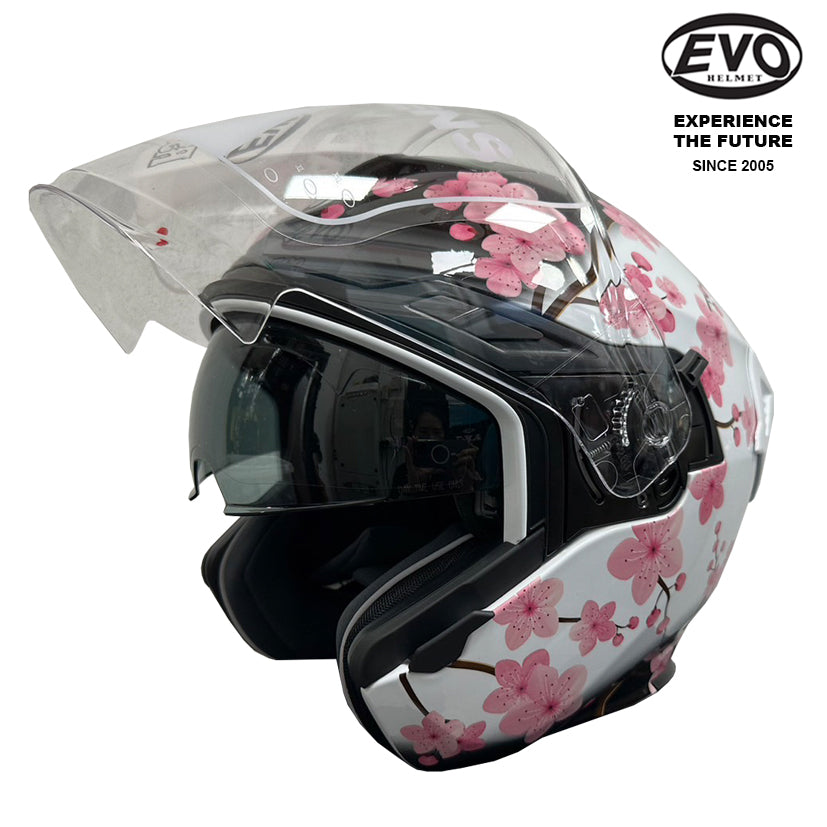 EVO RS9 Sakura Helmet (FREE HEVIK HELMET BAG)