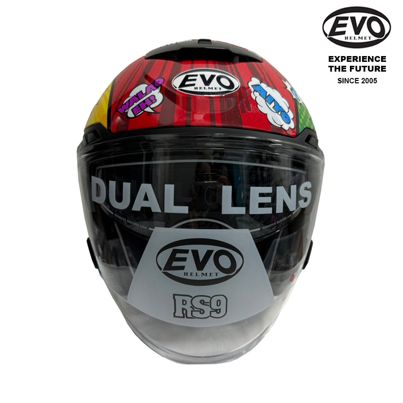EVO RS9 Singlish Helmet (FREE HEVIK HELMET BAG)