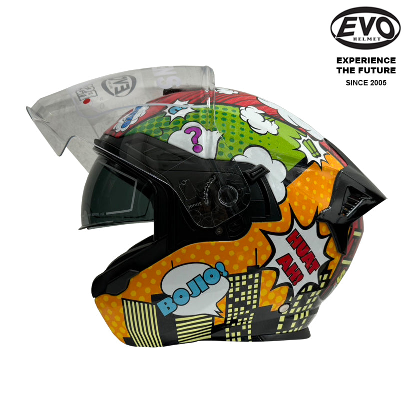 EVO RS9 Singlish Helmet (FREE HEVIK HELMET BAG)