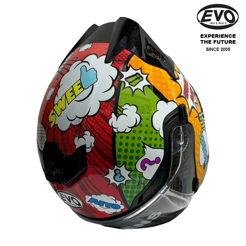 EVO RS9 Singlish Helmet (FREE HEVIK HELMET BAG)