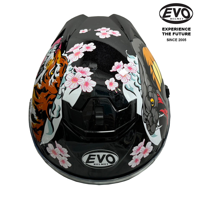 EVO RS9 Snake & Tiger Helmet (FREE HEVIK HELMET BAG)