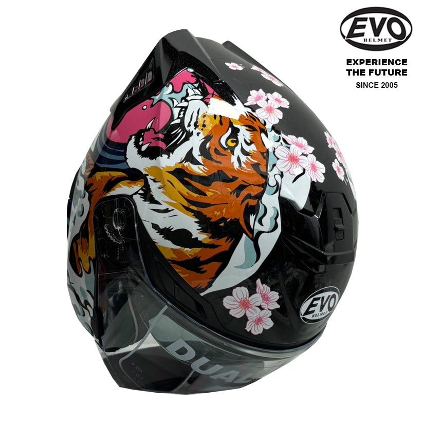 EVO RS9 Snake & Tiger Helmet (FREE HEVIK HELMET BAG)