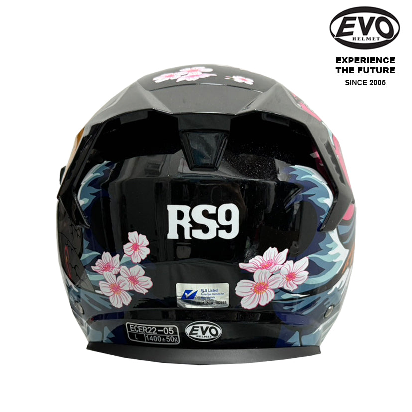 EVO RS9 Snake & Tiger Helmet (FREE HEVIK HELMET BAG)