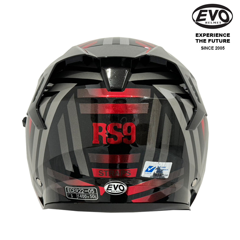 EVO RS9 Straps Helmet (FREE HEVIK HELMET BAG)