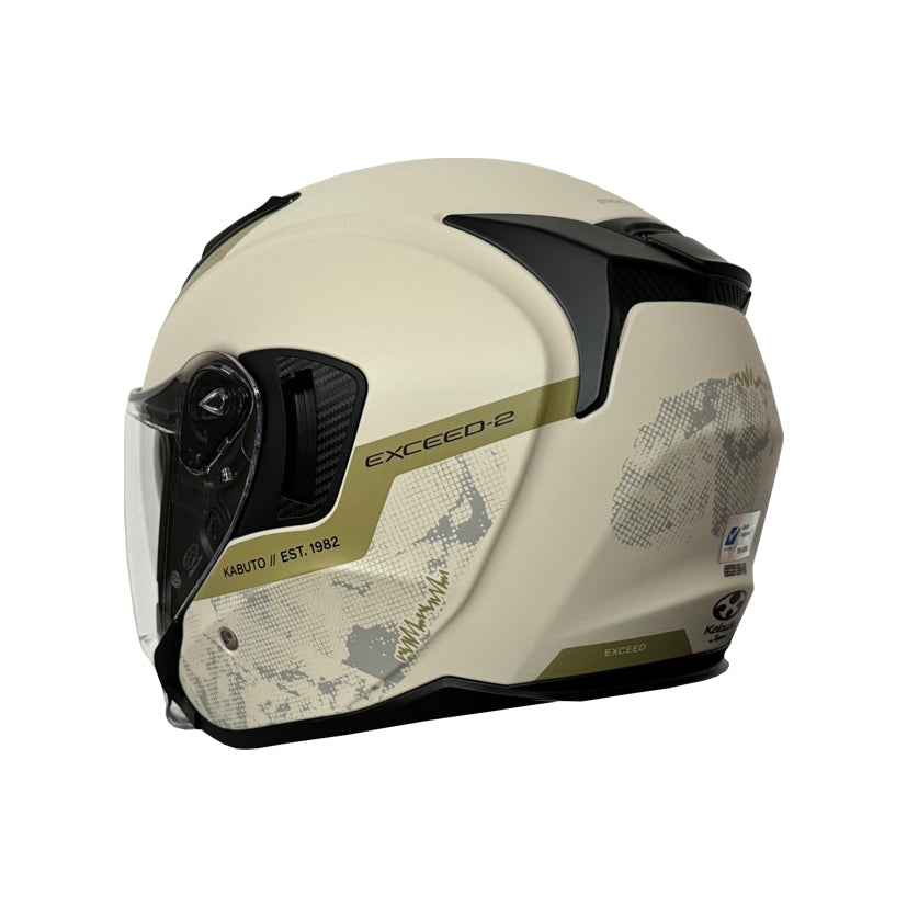 Kabuto Exceed 2 Dune Helmet (FREE SENA E30 INTERCOM & HEVIK HELMET BAG)