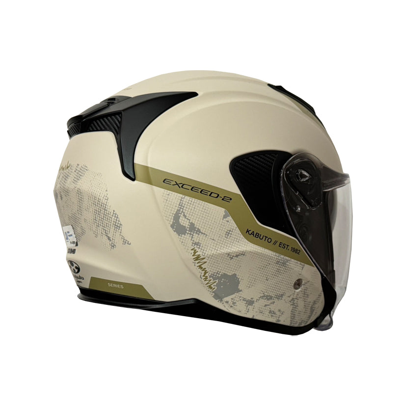 Kabuto Exceed 2 Dune Helmet (FREE SENA E30 INTERCOM & HEVIK HELMET BAG)